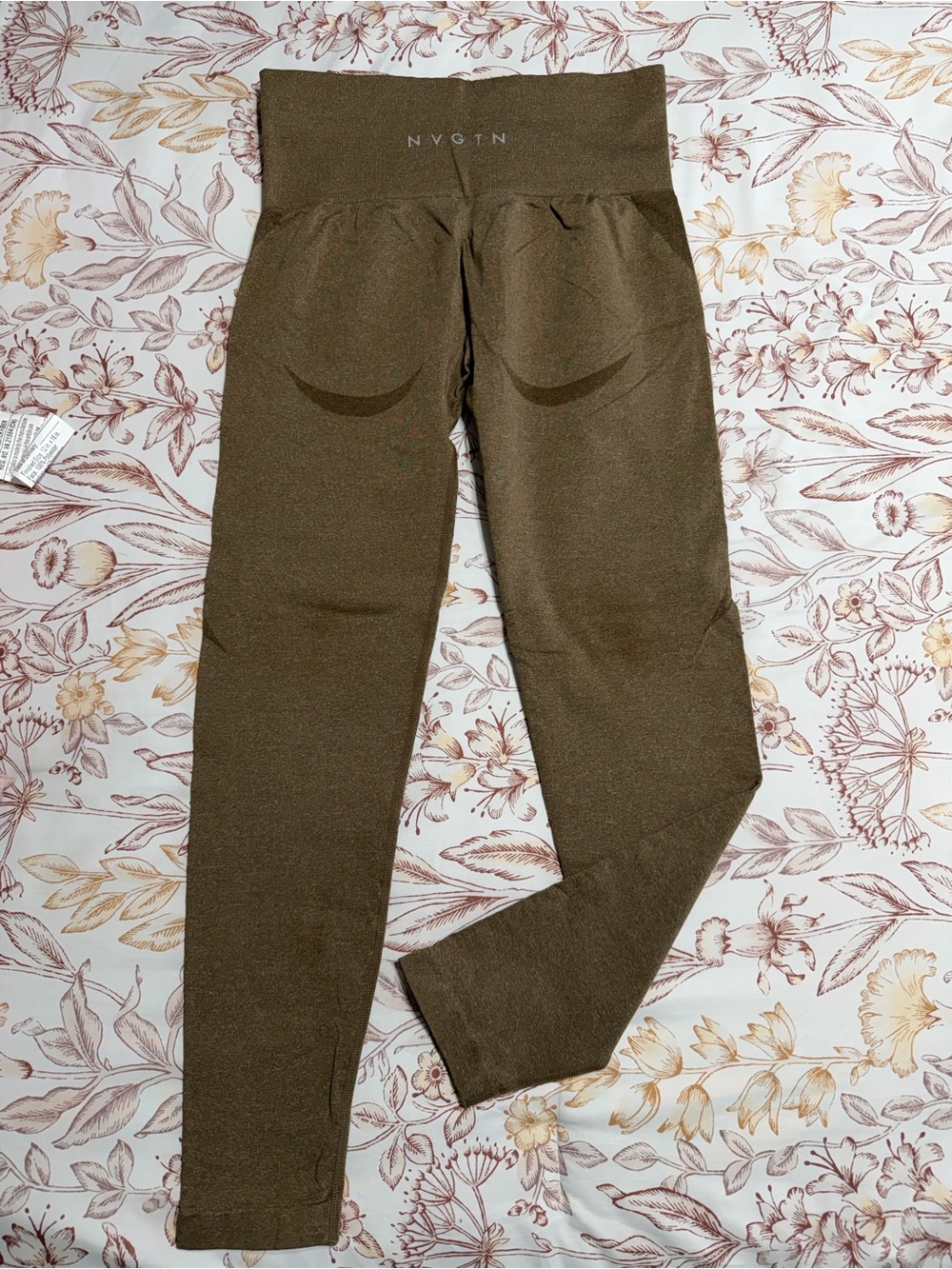 NVGTN Brown High-Rise Seamless Leggings